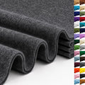 Charcoal Gray Large Felt Fabric 36" x 36", 1.4 mm Soft Felt Sheet, Nonwoven by ZANEXIR