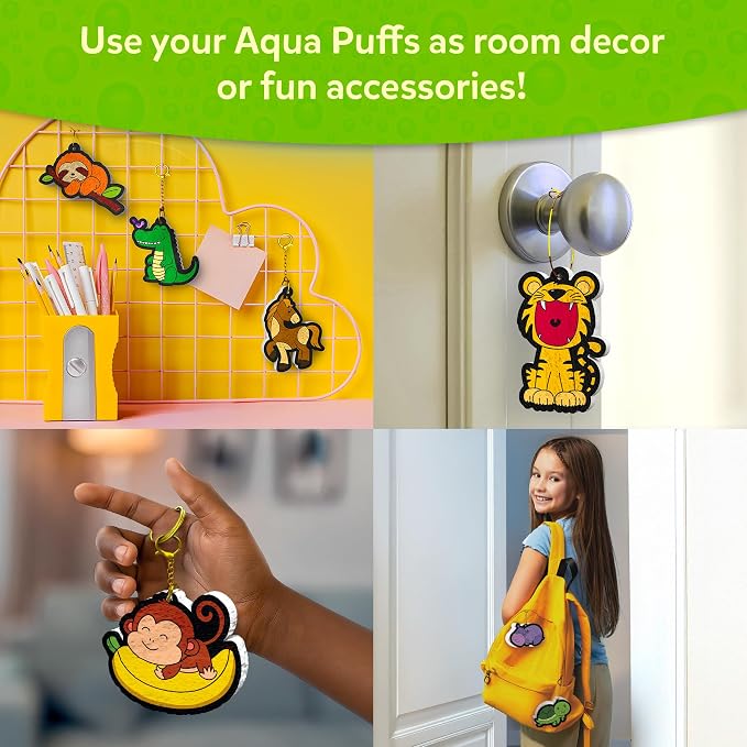 Skillmatics Aqua Puffs 3D Art Kit – Animals, Mess-Free Paint by Number Kit | - Image 7
