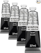 Winsor & Newton Winton Oil Color, 37ml Tube, Ivory Black by WinsorNewton