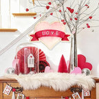 Large Size 12" Wooden Heart Ornaments to Paint, Valentine's Day Happy Mothers - Image 6