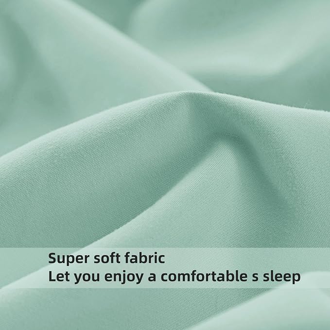 HBHLFZ Twin Fitted Sheet Only, Soft Breathable Bottom Sheet - Image 4