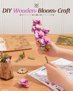 rowood 3D Wooden Puzzles for Adults, DIY Artifical Flower Botanical Collection - Image 6