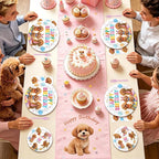 96 Pcs Golden Doodle Birthday Party Decorations Puppy Dog Birthday Plates and - Image 8
