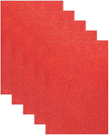 MECCANIXITY 5 Sheets Red Shiny Foam Sheets, 8 Inch x 12 Inch Sparkle EVA Foam by MECCANIXITY