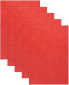 MECCANIXITY 5 Sheets Red Shiny Foam Sheets, 8 Inch x 12 Inch Sparkle EVA Foam by MECCANIXITY