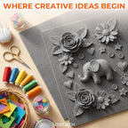 IONTACH 18" X 18" Soft Felt Sheets 1.6mm Thick | Acrylic Felt Fabric Sheets - Image 7
