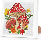 Tiwabb Mushroom Cross Stitch Kits by DIYHomeDecor