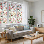 NINETREX Window Privacy Film, Stained Glass Floral Window Clings, Static Cling - Image 5