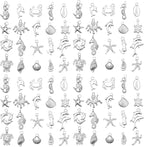 WOCRAFT 60pcs Bright Silver Ocean Bracelet Charms by WOCRAFT