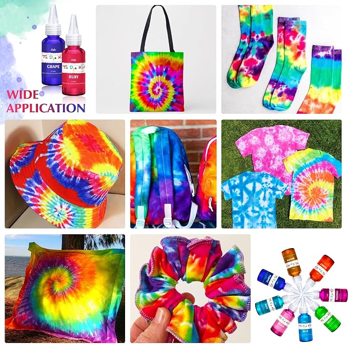 Tie Dye Kit - 40 Colors Permanent Fabric Dye - Image 6