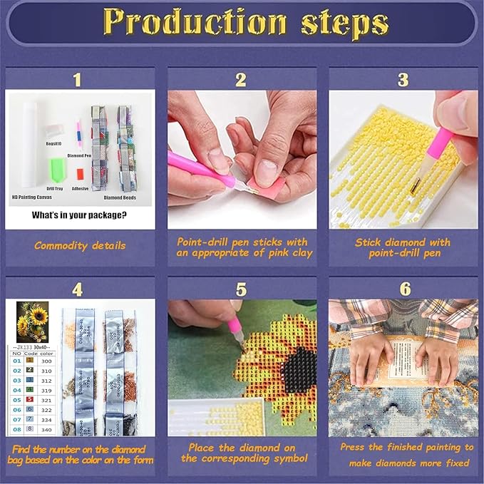GXGLLPZBY DIY Tiger Animal Diamond Painting Kits, 5D Diamond Art - Image 8