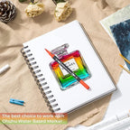 Ohuhu Mix Media Pad, 5.5" x 8.5" Mixed Media Art Sketchbook, 120 LB/200 GSM - Image 7