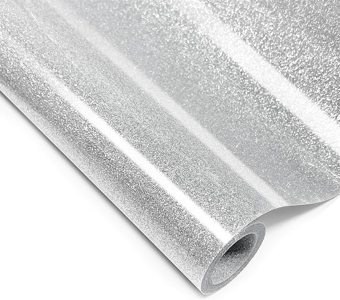 Glitter Iron On 12in X 5ft, HTV Heat Transfer Vinyl | Glitter HTV Easy to Cut & by YIWLOER