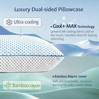 Adjustable Cooling Gel Memory Foam Pillows Queen Size - Image 3