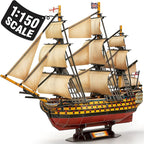 CubicFun 3D Puzzles Large HMS Victory Vessel Ship Sailboat Model Kits by CubicFun