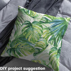 Palm Leaves Fabric by The Yard, Tropical Wild Safari Island Soft Flannel - Image 3