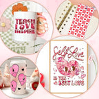 Tintnut Pink Heart Valentine's Day Permanent Vinyl 12 Pcs 12x10in Vinyl | Pink - Image 7