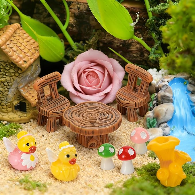 36 Pcs Fairy Garden Accessories Miniature Figurines Decor Set | Weather - Image 3