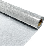 Silver Glitter Heat Transfer Vinyl 12" x 5 ft HTV by MerryMade