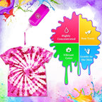 Tie Dye Kit, 24 Colours Fabric Tyedyedye Kit | Non-Toxic, - Image 2