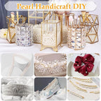 Pearl Beads for Craft, Anezus 2000pcs Ivory Faux Fake Pearls, 4 MM Small Sew on - Image 6