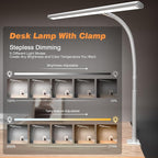 Airlonv LED Desk Lamp with Clamp, Dimmable Task Light - Image 2
