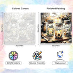 Framed Paint by Numbers Kit for Adults Beginner & Kids Ages 8-12, Love Wishing - Image 3
