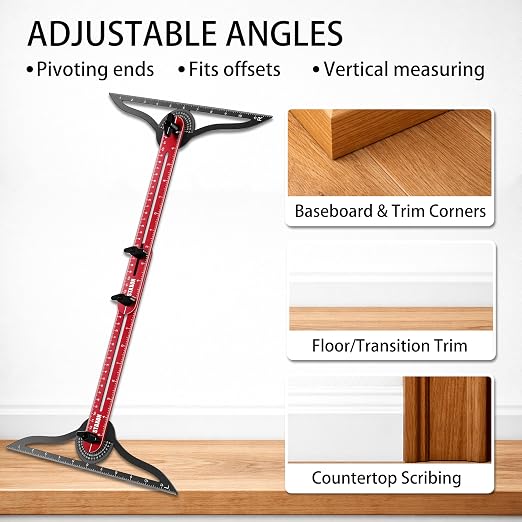 Stair Tread Template Tool – Stair Tread Gauge, Hidden Screw Slide Rail Stair - Image 4