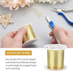 BENECREAT 20 Gauge 32 Yards Tarnish Resistant Gold Wire Jewelry Copper Wire - Image 4