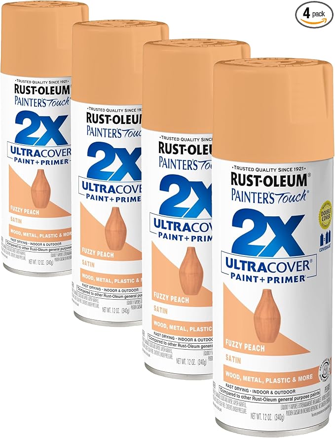 Rust-Oleum 389908- Painter's Touch 2X Ultra Cover Spray Paint, 12 oz, Fuzzy by Rust-Oleum