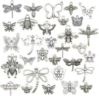 100g About Craft Supplies Mixed Butterfly Dragonfly Bee Insect Charms by WOCRAFT