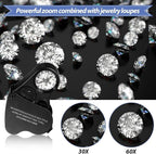 2 Pieces Jewelers Loupe 30X 60X 90X Illuminated Eye Loupe Magnifier Jewelry - Image 5