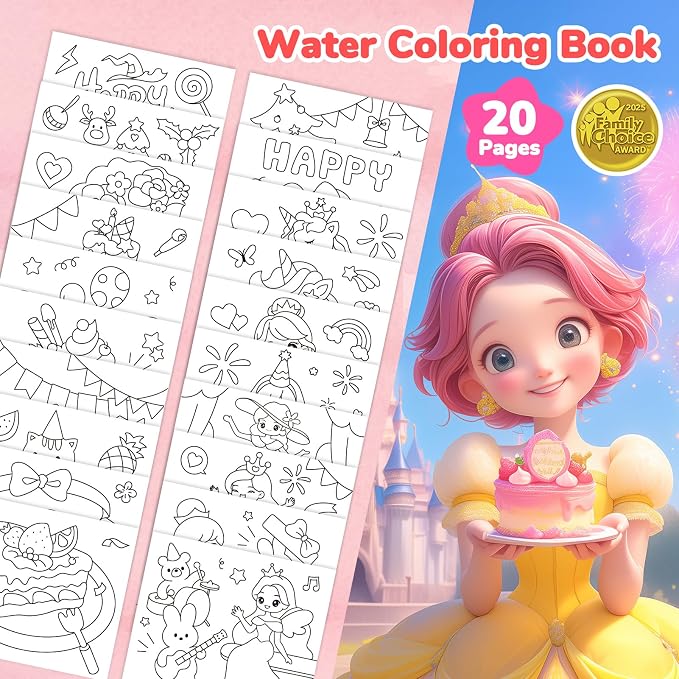 JoyCat Paint with Water Coloring Books - Image 2