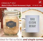 ORACAL 651 Matte Dark Grey Vinyl Durable Roll Easy to Weed Permanent Adhesive - Image 2