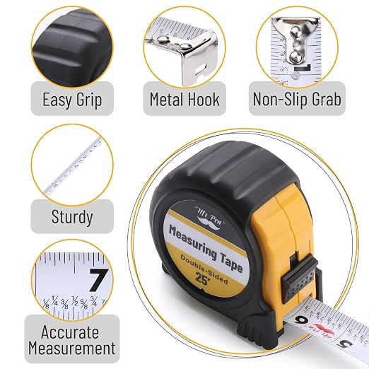 Mr. Pen- Retractable Tape Measure 25 ft, Easy Read | Double Sided Steel - Image 4
