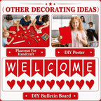 Red Bulletin Board Roll Non-Woven Fabric Poster 16in X 20ft | Back to School - Image 5