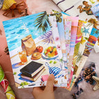 Summer Beach Scrapbook Sticker Book, 500+ Vintage Travel Stickers - Image 3