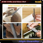 TOOLAN: File Set, File & Saw Set. metal file, metal files tools - Image 4