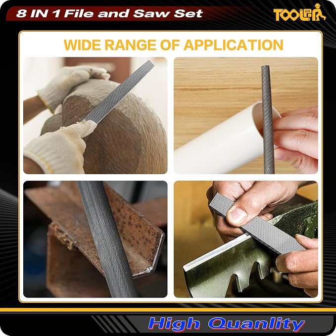 TOOLAN: File Set, File & Saw Set. metal file, metal files tools - Image 4