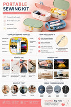 FKOG Portable Sewing Kit Basic, Measure Tape, Emergency Sewing Accessories - Image 4