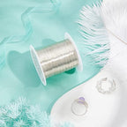 BENECREAT 26 Gauge 131 Yards Tarnish Resistant Silver Wire Jewelry Beading Wire - Image 6