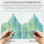 Fuxi Acrylic Sketchbook 8.5x11, 20 Sheets Paint Paper - Image 5