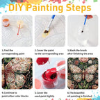 Paint by Numbers for Adult, Butterfly Paint by Numbers Kit for Adults Beginners - Image 9