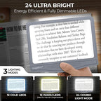 MAGNIPROS Patented 5X Large LED Page Magnifier - Image 4