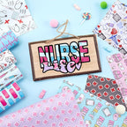 Retro Nurse Permanent Adhesive Vinyl 10 Sheets 12'' x 10'' | Nurse's Day - Image 7