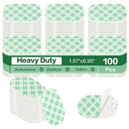 MINGXIN 100Pcs Double Sided Foam Tape Pads, Double Coated Pre-Cut Oval Mounting by Unknown