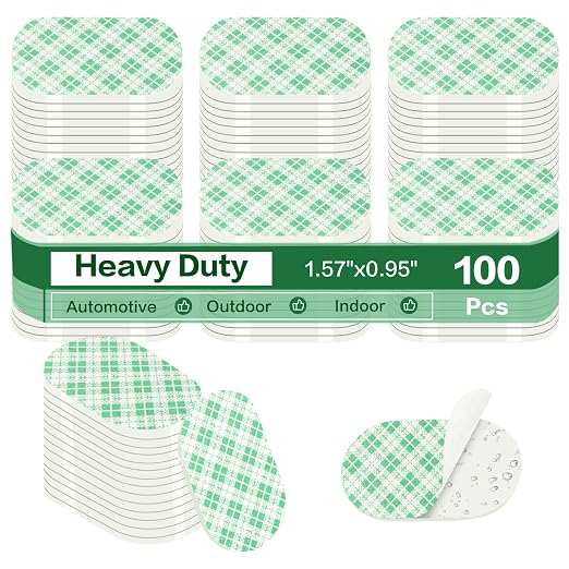 MINGXIN 100Pcs Double Sided Foam Tape Pads, Double Coated Pre-Cut Oval Mounting by Unknown
