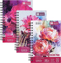 3 Pack 90 Sheet Watercolor Paper Pad 5.5“ x 8.5”, 140lb/300 GSM Cotton Cold by Hugestar