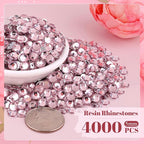 4000PCS 5mm Resin Rhinestones in Bulk, Bedazzling Flatback Crystals Rhinestones - Image 2