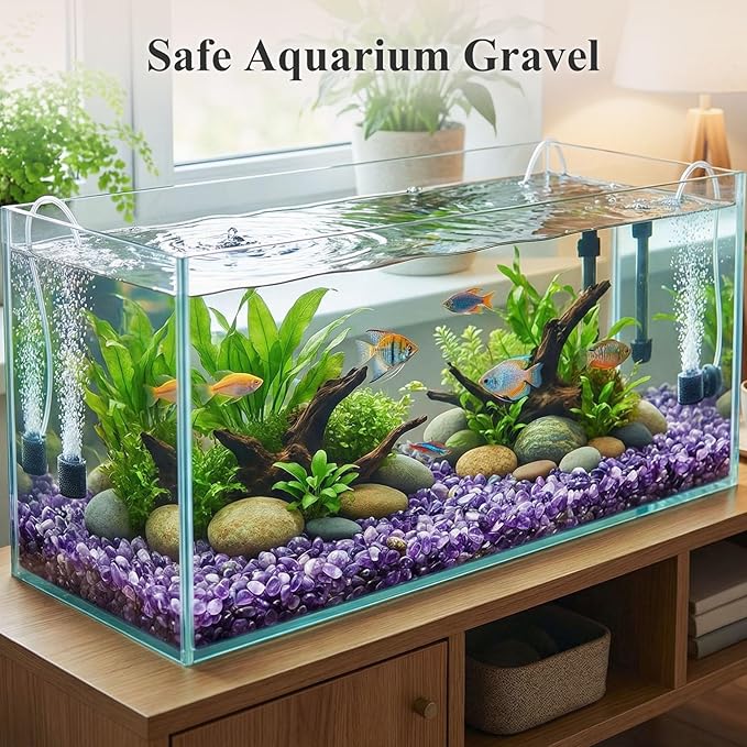 JOHOUSE 1 LB Amethyst Chips, Quartz Crystals, Polished Stone Vase Filler | - Image 4